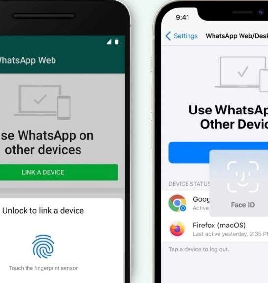 What can a linked device on WhatsApp do