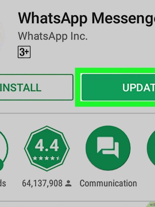 How do I update my version of WhatsApp