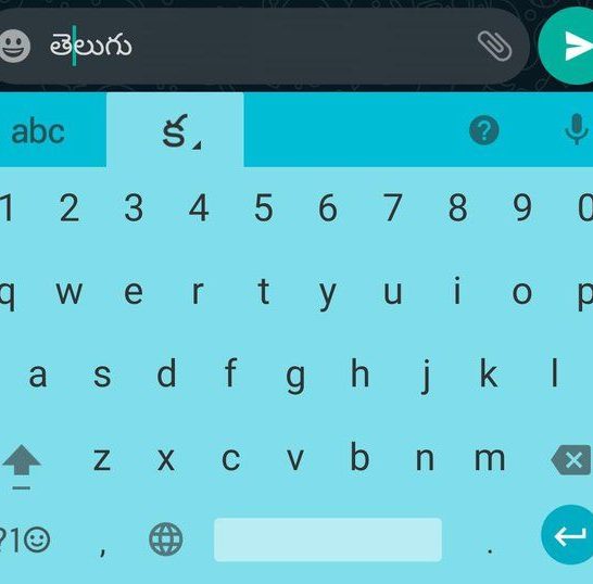 How can I activate Telugu keyboard in WhatsApp