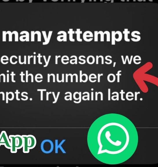 How can I get WhatsApp verification code after too many attempts