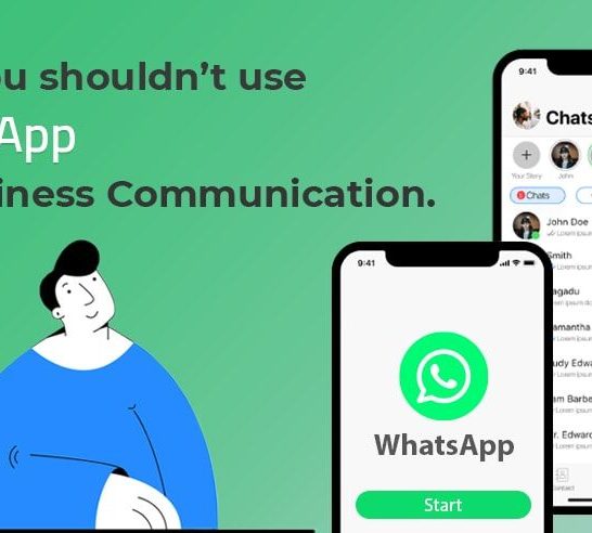 Are you allowed to use WhatsApp for work