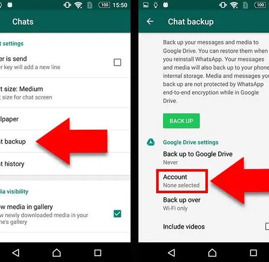 How to transfer WhatsApp backup from from one Android to another