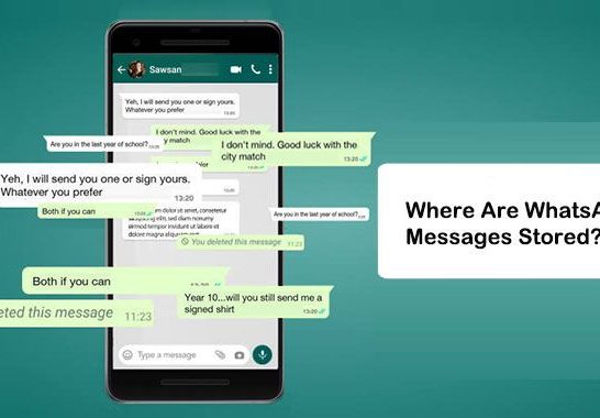 Where are copied messages from WhatsApp stored