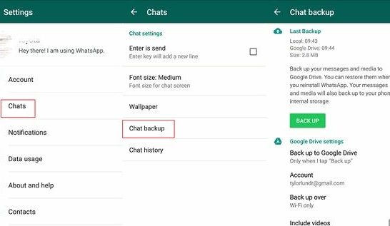 How do I move WhatsApp media to Google Drive