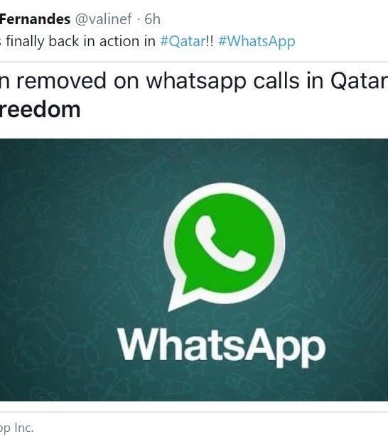 Does Qatar block WhatsApp