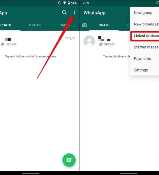 How do you know if there are linked devices on WhatsApp