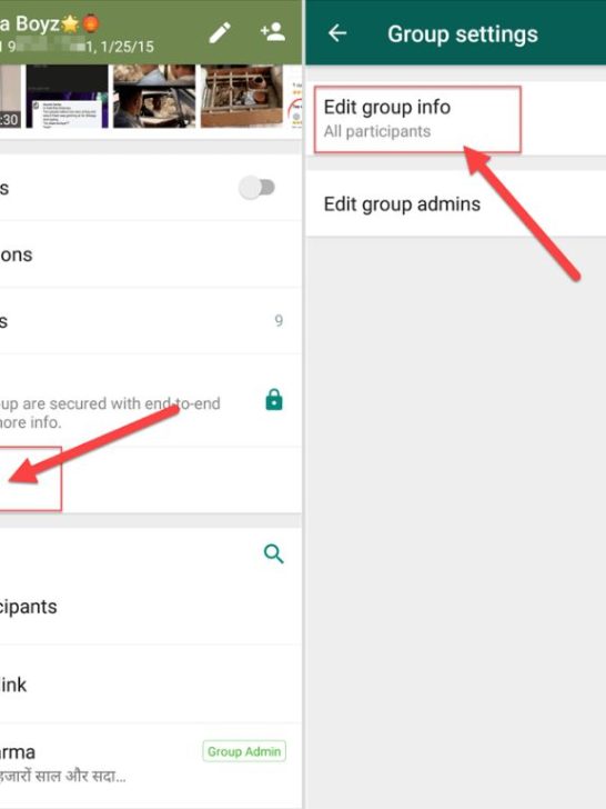 Why can't I edit WhatsApp group photo