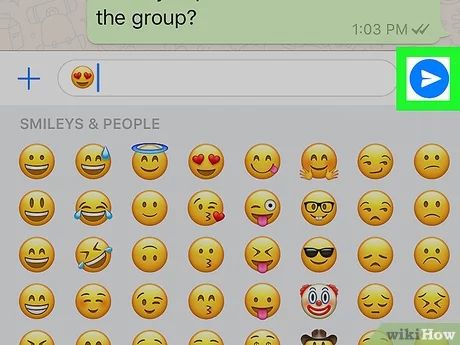 How do you use emojis on WhatsApp group