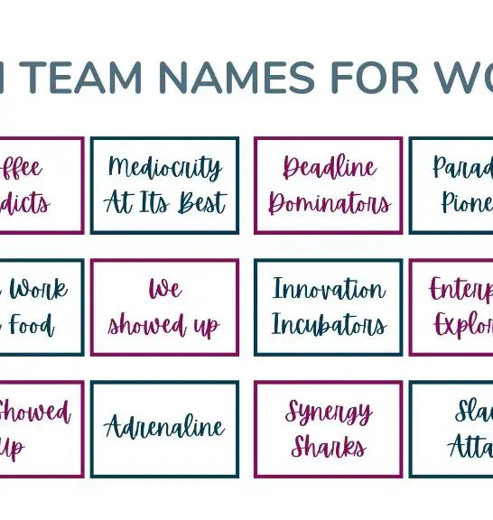 What is a good group name for work