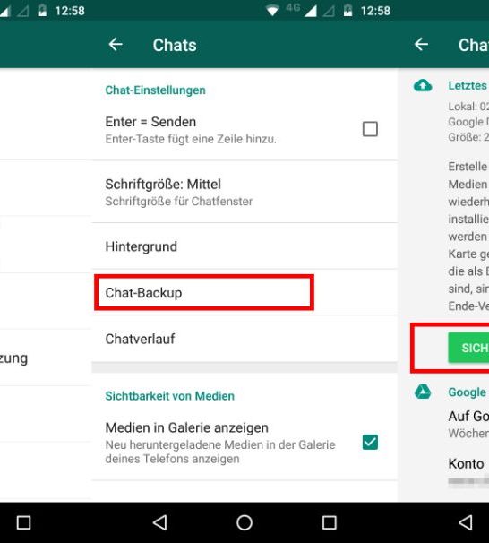 Wie bekomme ich mein WhatsApp Backup auf mein neues Handy