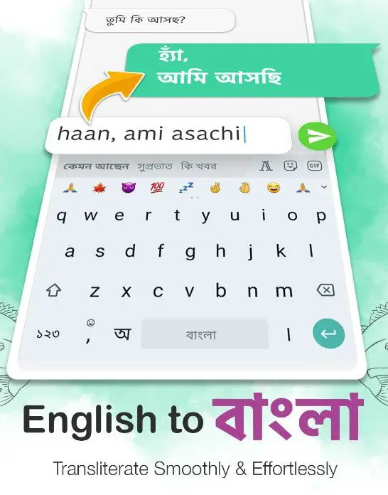 How can I write in Bengali in WhatsApp