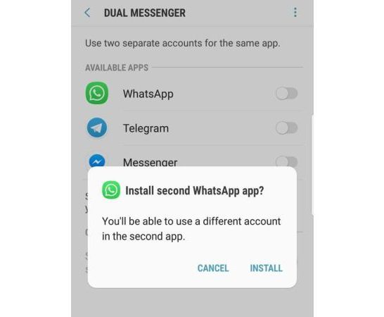 How to use 2 WhatsApp in one phone with different numbers in Samsung