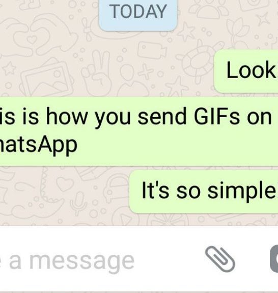 Can you send a GIF with WhatsApp