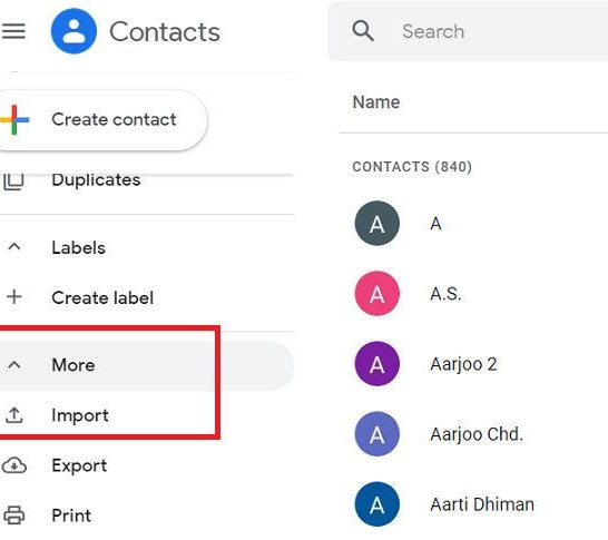 How do I export WhatsApp contacts to Gmail