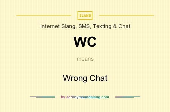 What does WC mean on a text