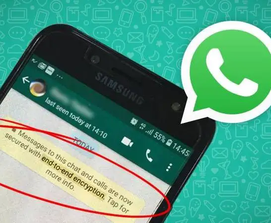 What does it mean messages are end-to-end encrypted on WhatsApp