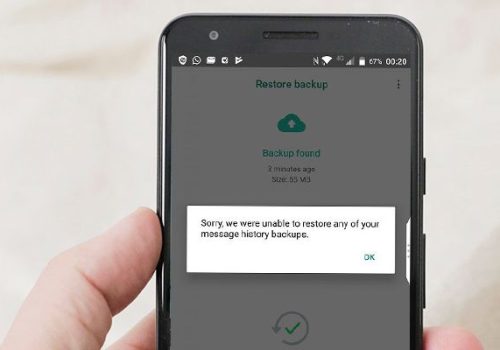 Why is my Samsung unable to backup WhatsApp?
