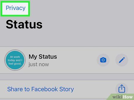 How do you change who can see your WhatsApp status