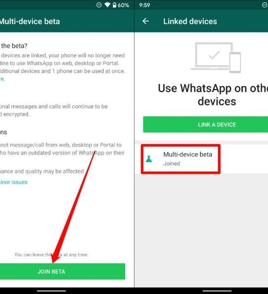 How can I see all devices Linked to WhatsApp