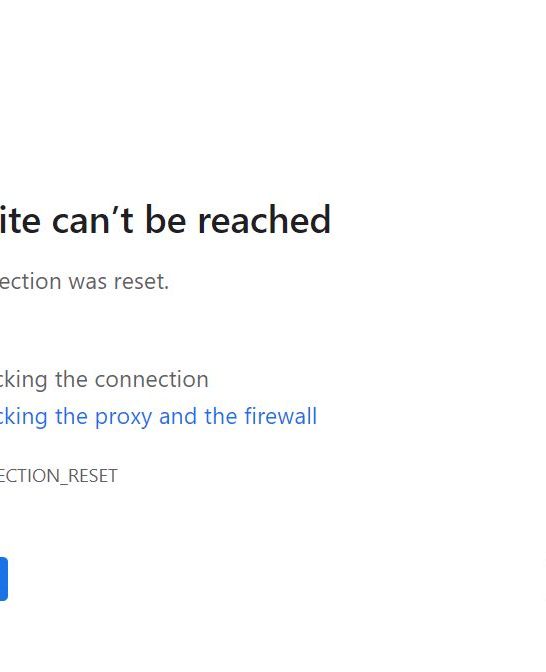 How can you fix the Err_connection_reset error