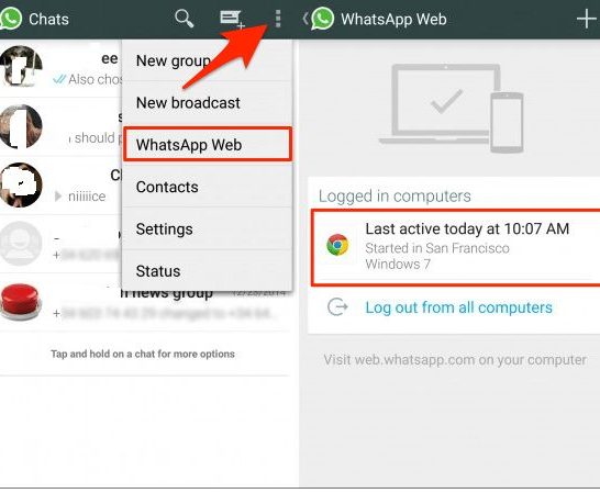 How can I see what devices are connected to my WhatsApp Web