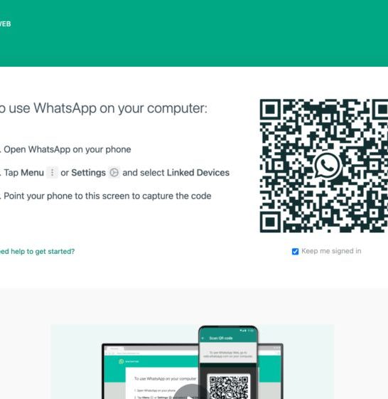 What does WhatsApp QR code contain