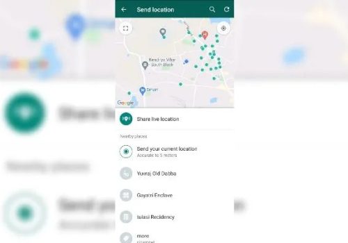 Can WhatsApp show current location?