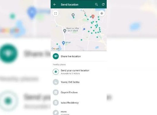 Can WhatsApp show current location