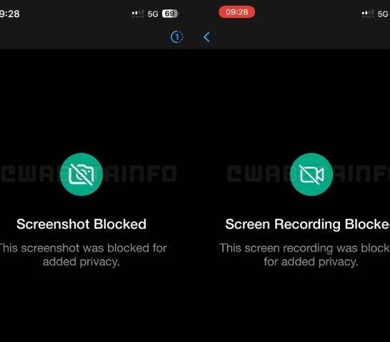 When did WhatsApp block screenshots