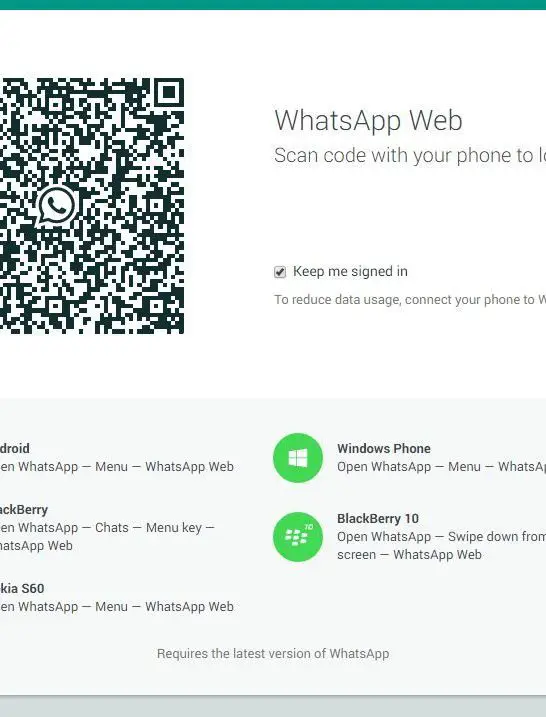 How do I open WhatsApp QR code in Chrome