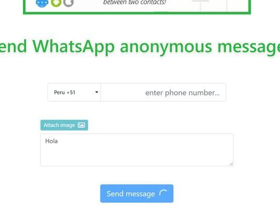 How can I send anonymous WhatsApp