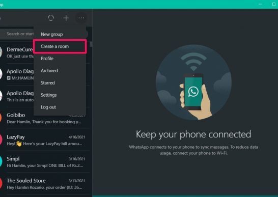 Can you group call on WhatsApp desktop