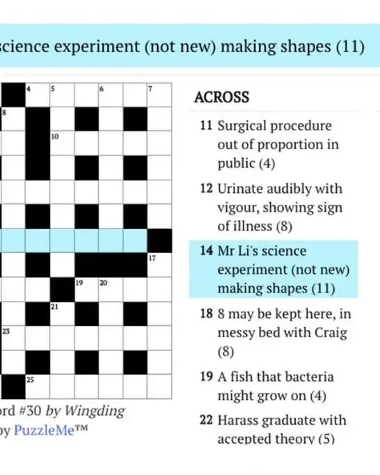 What crossword clues mean