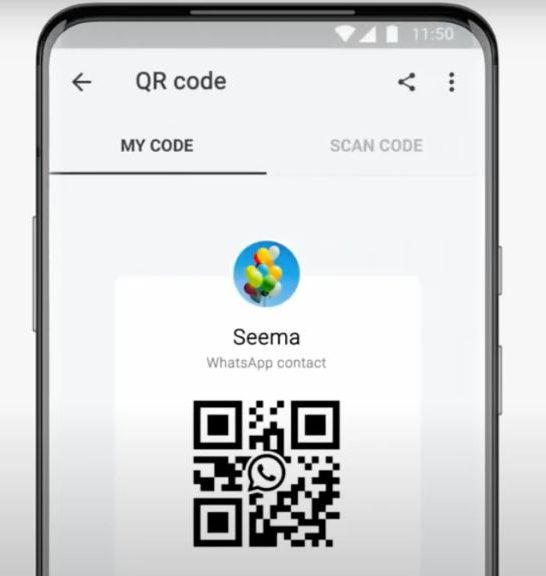 Can you scan a QR code to add a contact