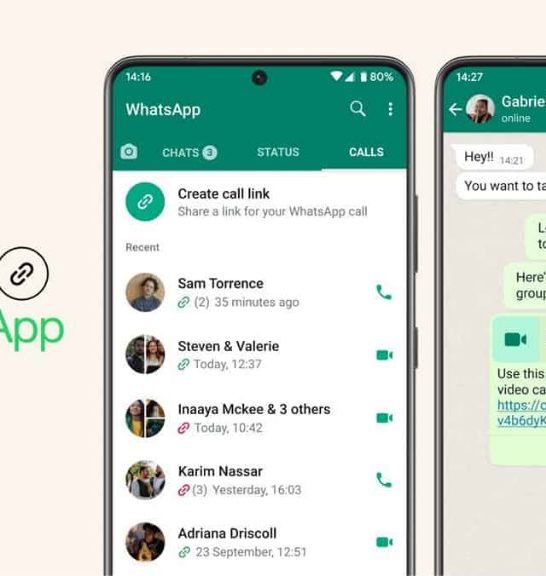 Which contacts appear for invites on WhatsApp