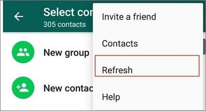 Waarom kan ik een nieuw contact niet vinden in WhatsApp