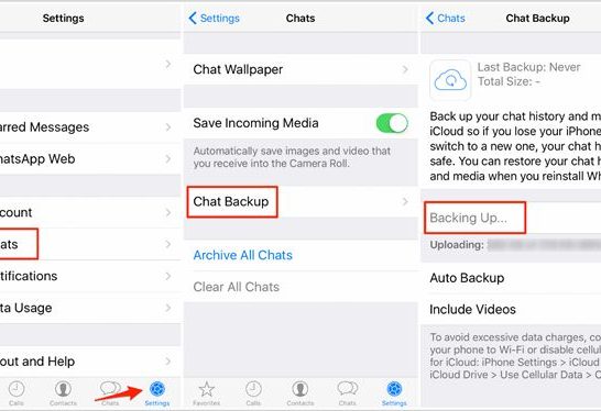 Where is WhatsApp backup stored