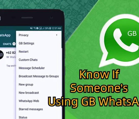 How can you tell if someone is using GB on WhatsApp