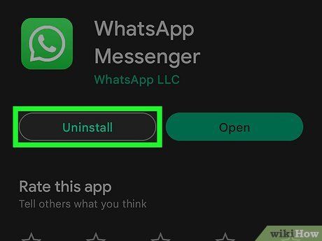 How do I uninstall the latest WhatsApp update