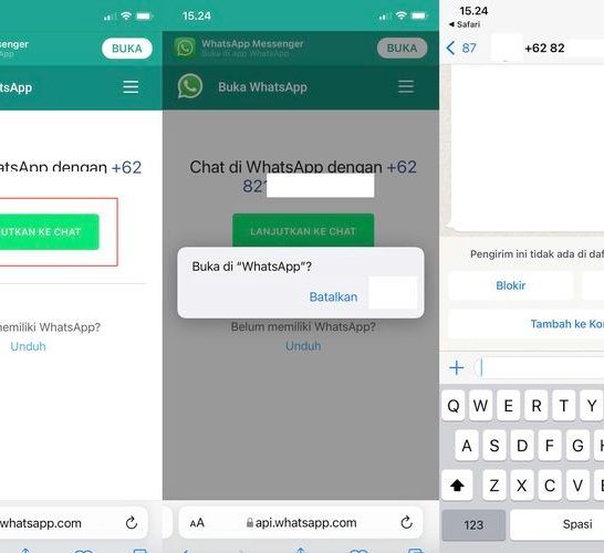 Apakah bisa chat WA tanpa menyimpan nomor