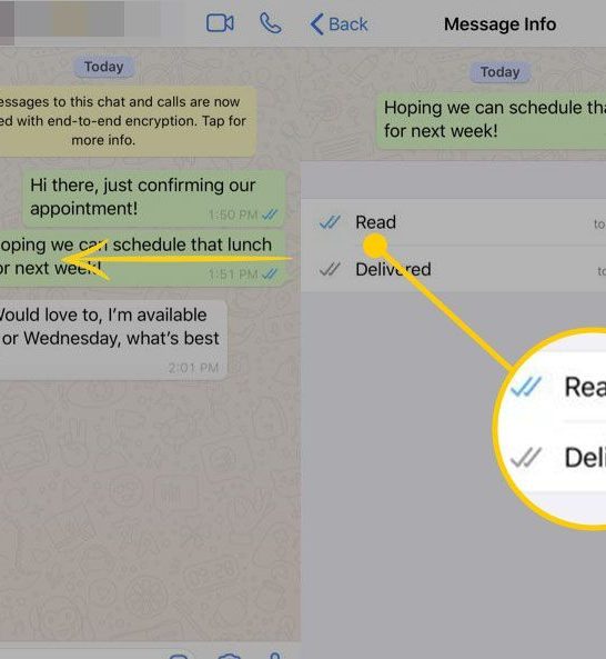 Does reading notification show read on WhatsApp