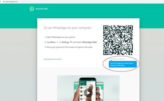 Why am I always logged out of WhatsApp Web