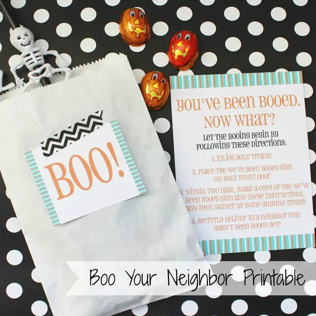 Cute Ghost Halloween Booed Printables