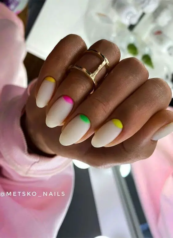 French Tip Summer Nail Ideas