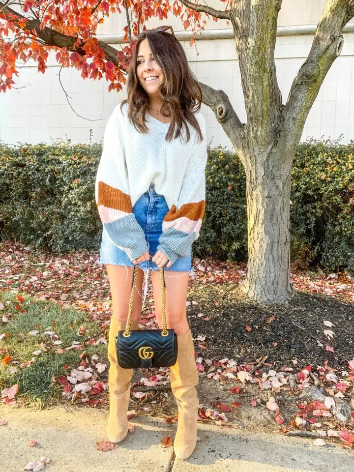 Shimmery Skirt Outfit