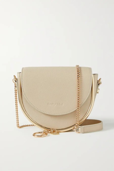 See by Chloé Mara Embellished Leather Shoulder Bag