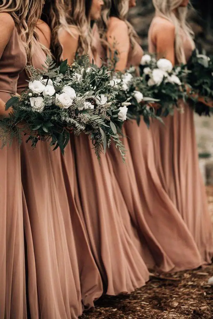 Bronzed Bridesmaids...