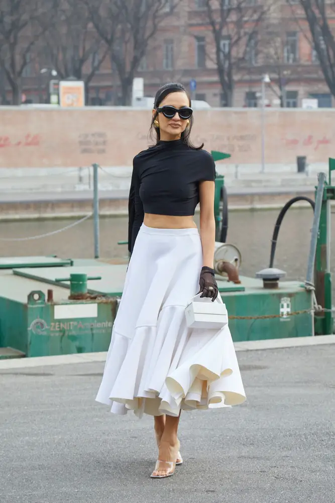 Style Your Midi Skirt with a Crop Top