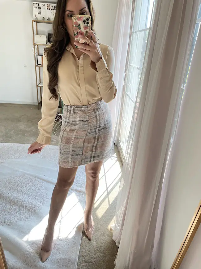 Tweed Mini Skirts