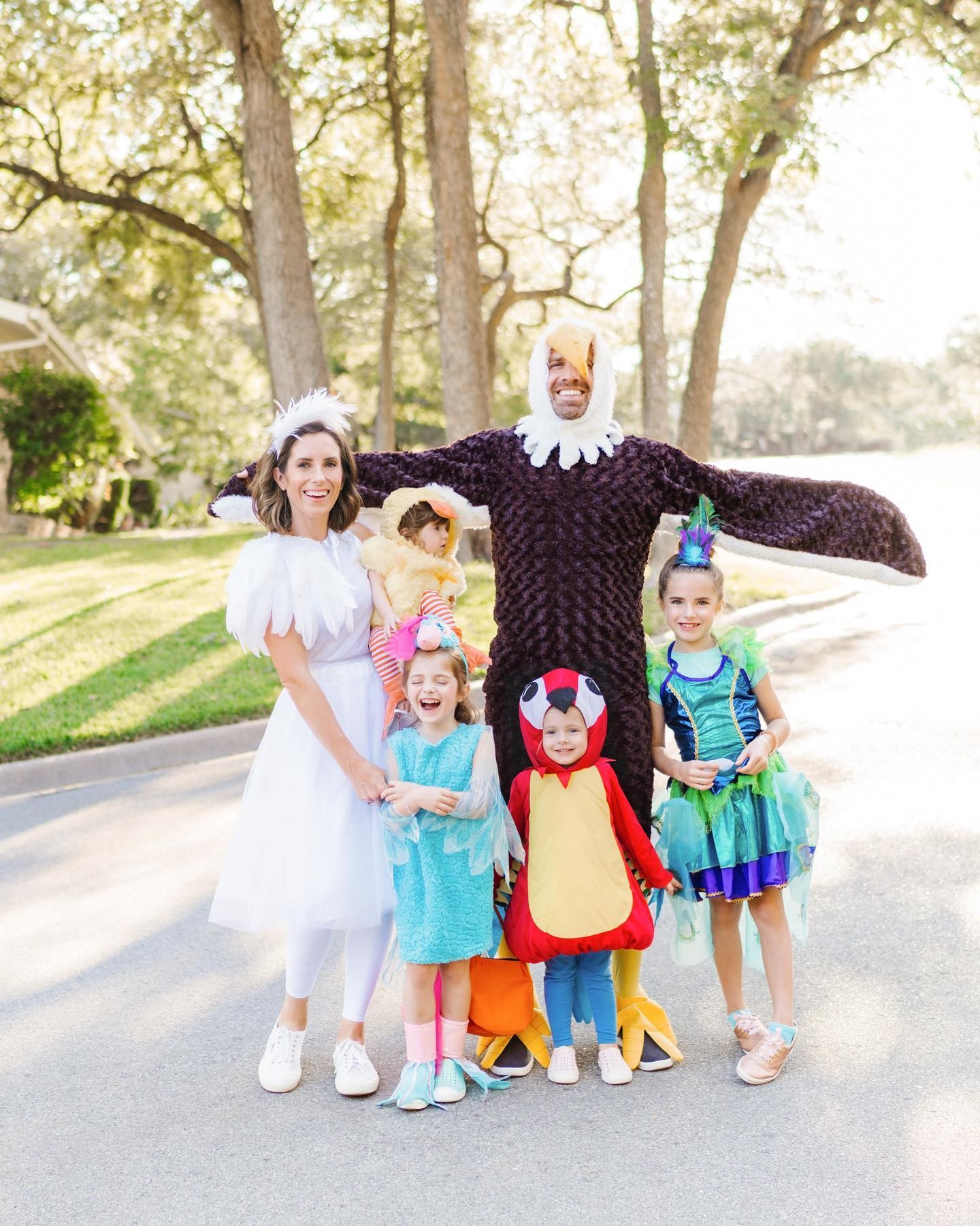 Flock of Birds Family Halloween Costume Idea